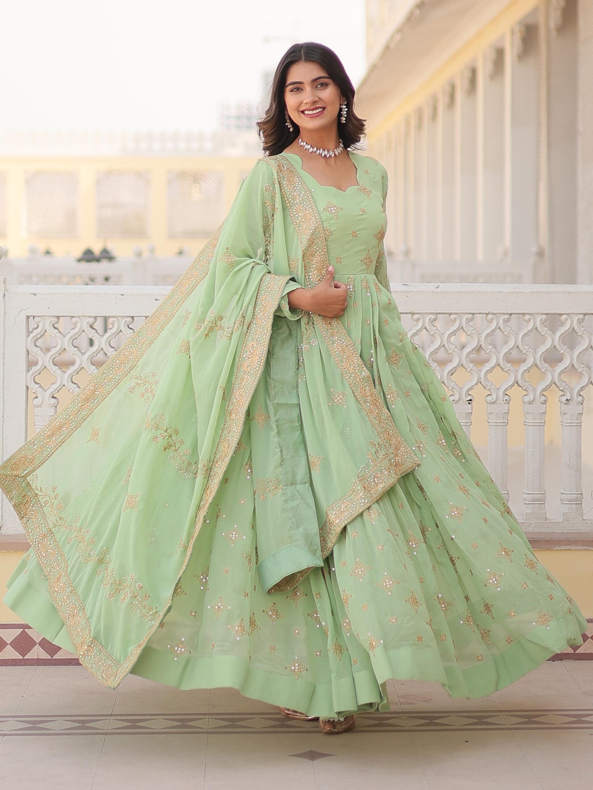 Premium Readymade Designer Gown // 018